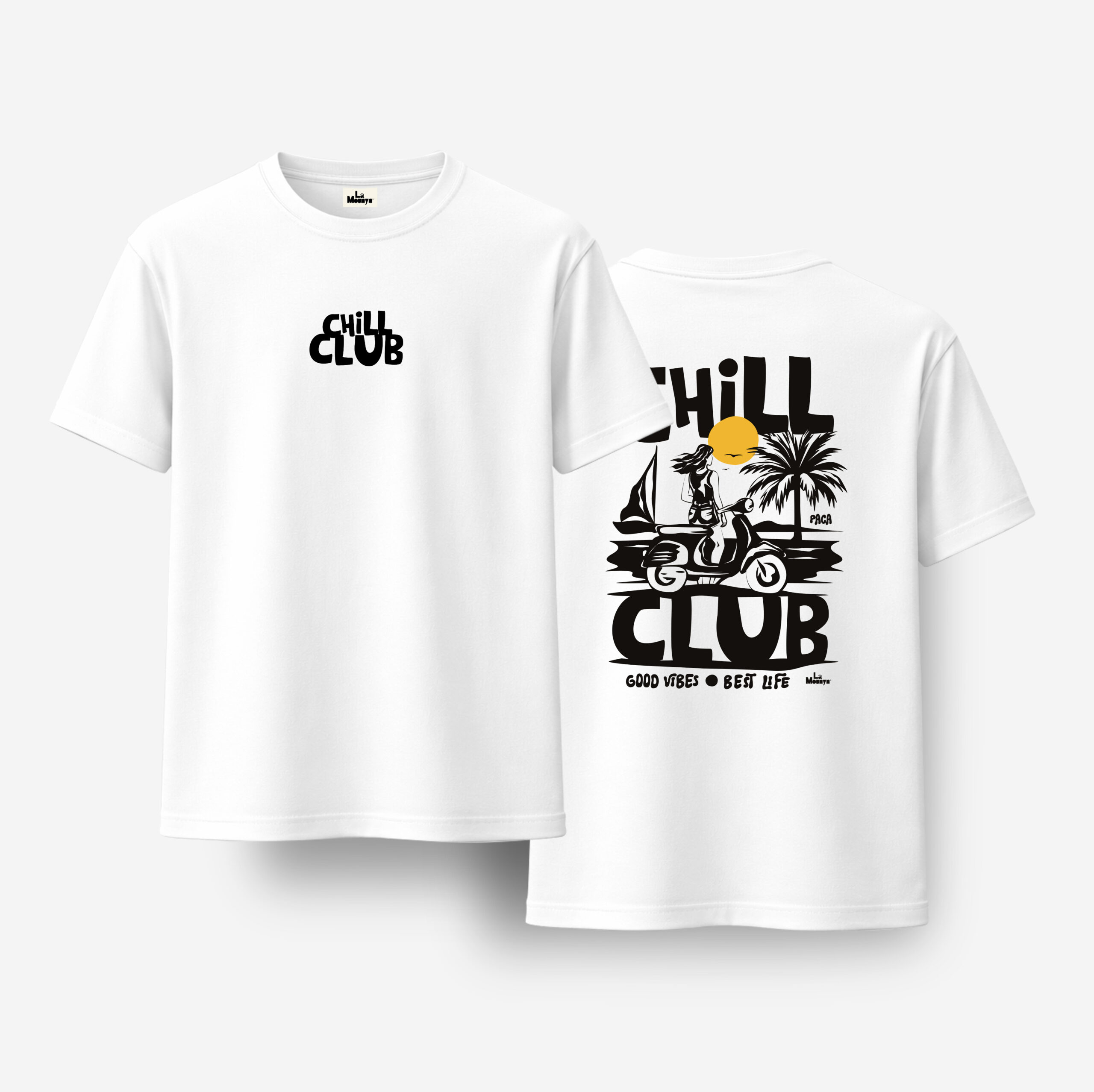 t-shirt-blanc-chillclub-la-mounyn CHILL CLUB | T-Shirt – Image 1
