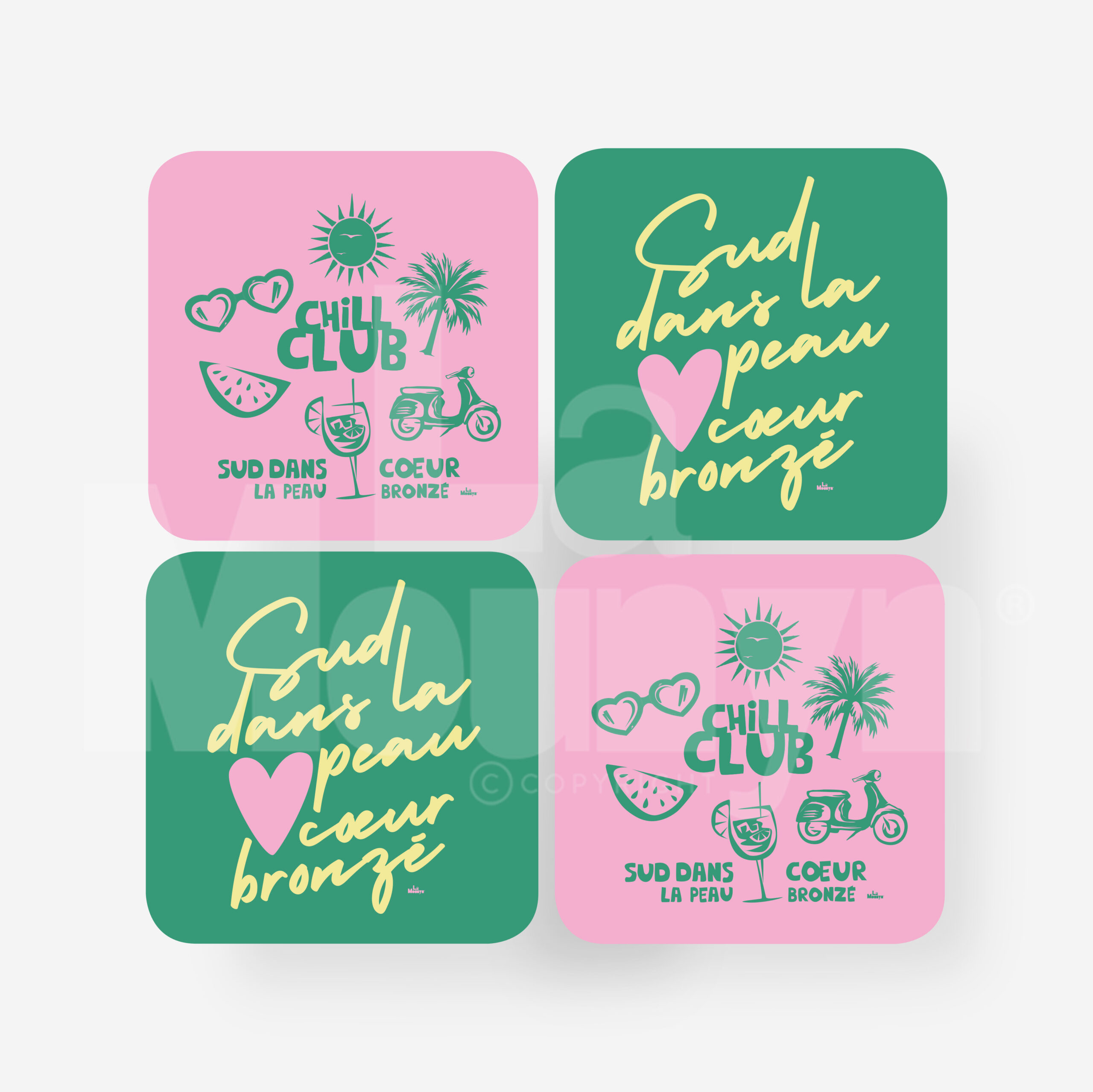 dessous-de-verre-chill-sud-coeur-lamounyn Chill Sud Coeur | Dessous de Verre – Image 1