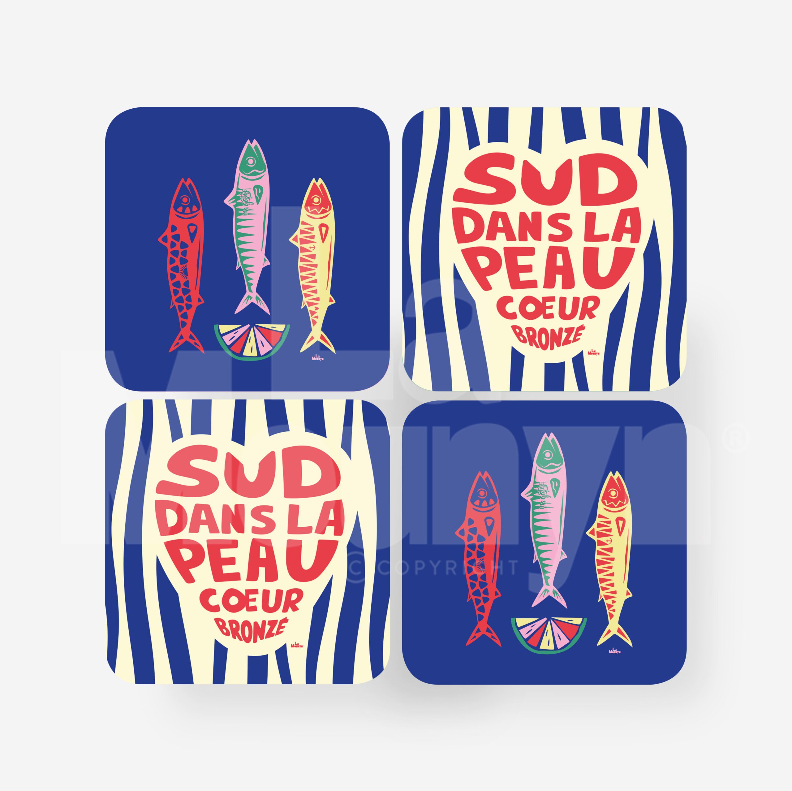 dessous-de-verre-sardines-sudcoeur-lamounyn Sardines Club Sud Coeur | Dessous de Verre – Image 1