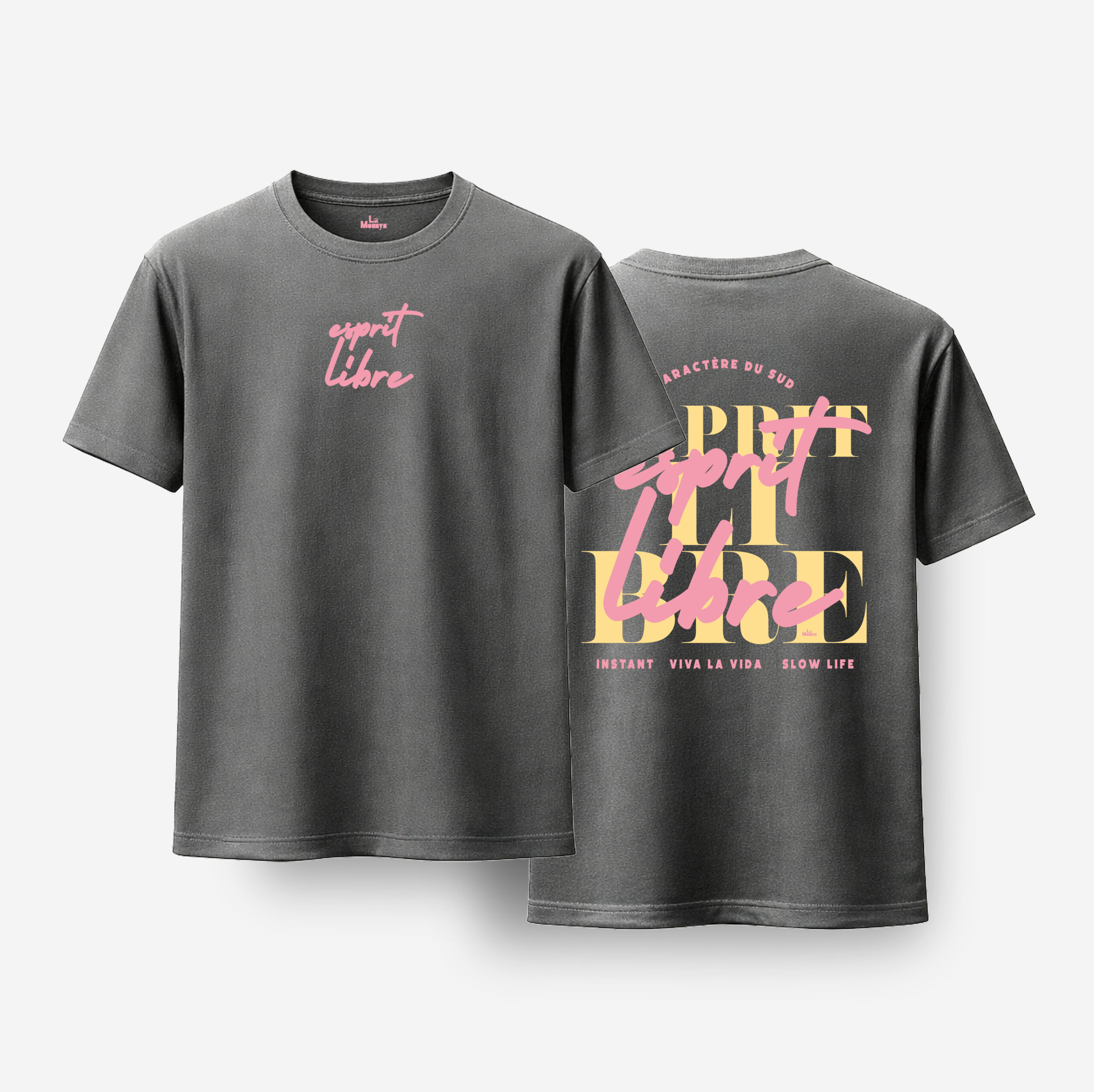 t-shirt-grisesprit-libre-lamounyn ESPRIT LIBRE | T-Shirt – Image 1
